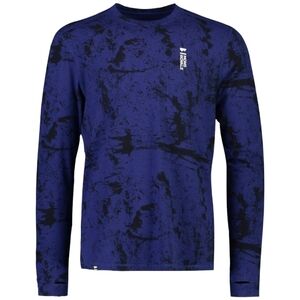 Mons Royale abstract print Cascade Merino Flex 200 Long sleeves